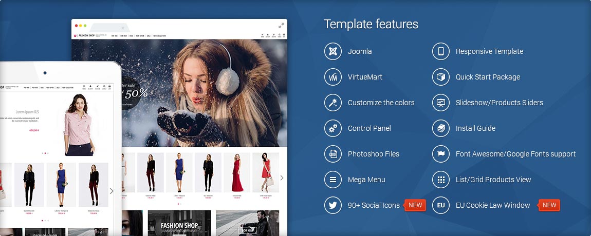 Fashion Shop Virtuemart Template