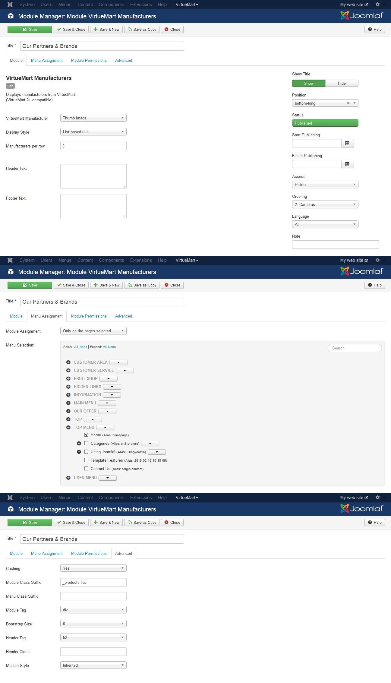 slider 2 settings
