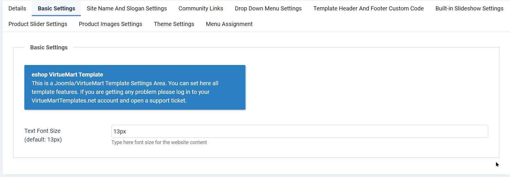 templatesettings