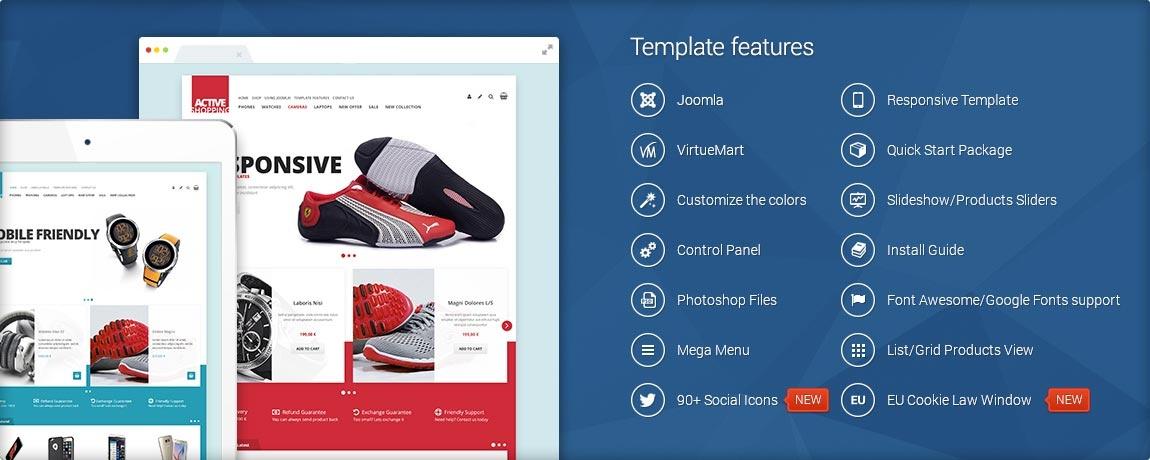 Active Shopping Virtuemart Template
