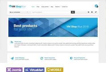 Virtuemart Template VM Shop Blue